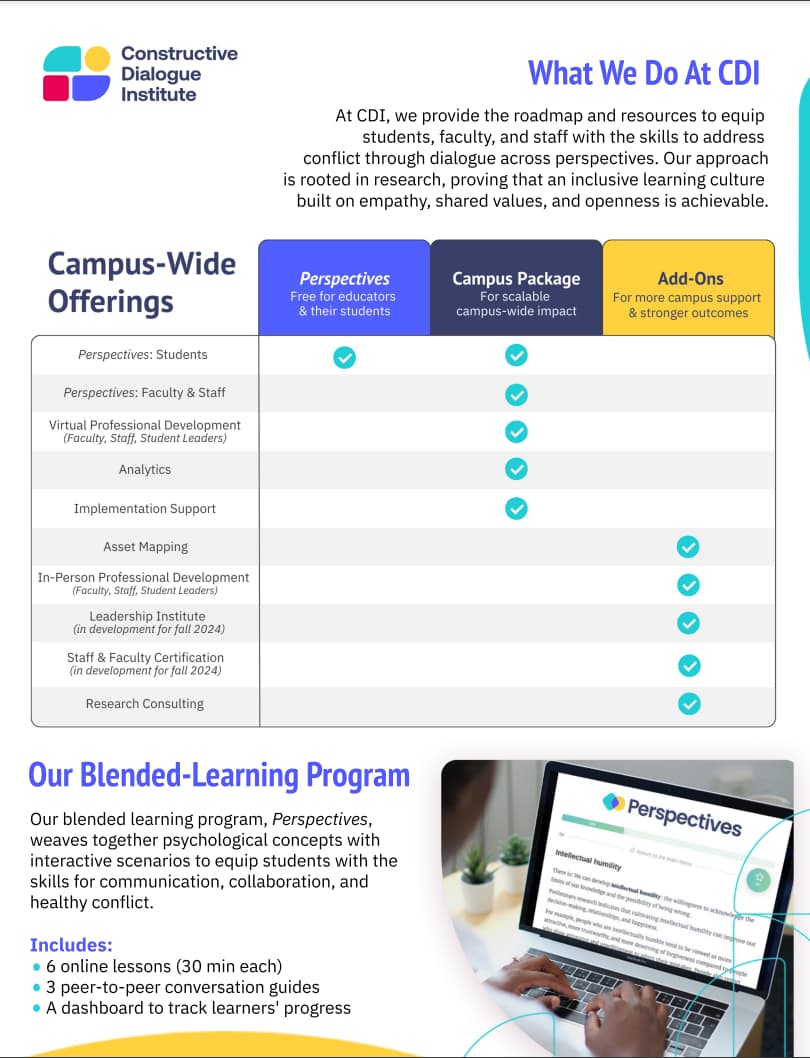 CDI_Resources for Higher Ed کیمپس - کور