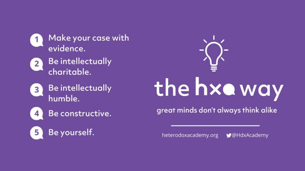 Heterodox Academy Flyer - کور