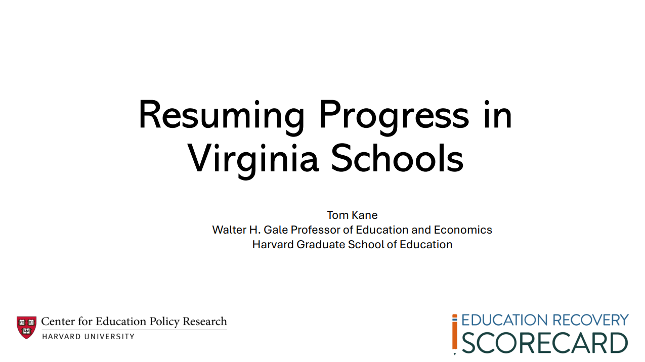 ورکینیا کے اسکولوں میں پیشرفت دوبارہ شروع